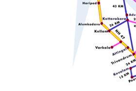 Kerala Road Map